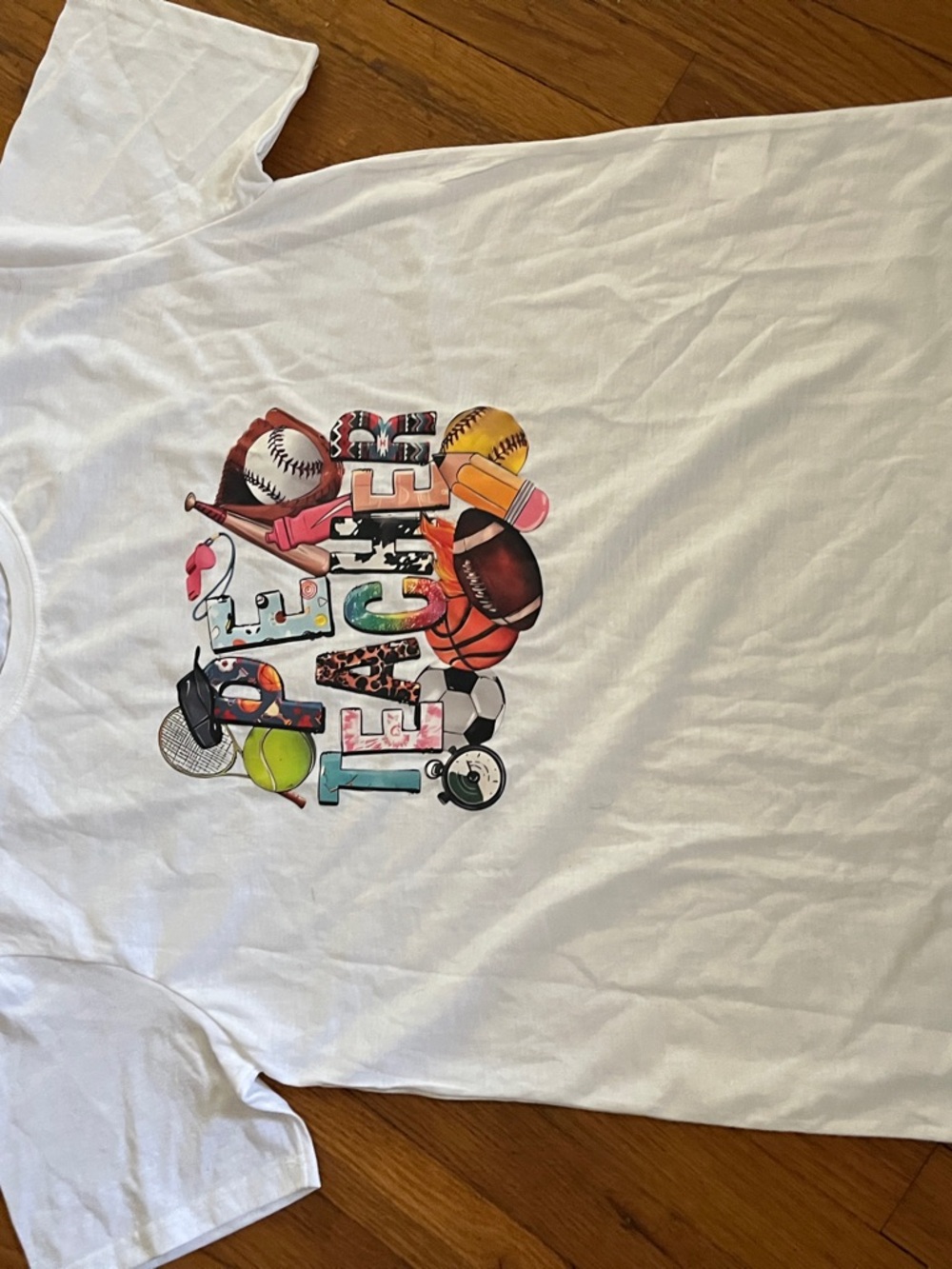White 'Life of a Teamer' Sports Graphic Tee